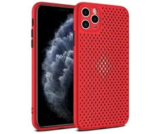 Fusion Accessories "Breathe Silikoninis dėklas Huawei P30 Lite" Raudona