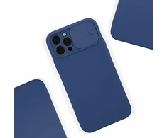 Dėklas Fusion Accessories Fusion Camera Protect silicone case for Apple iPhone 13 Pro Max mėlynas