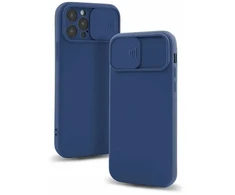 Dėklas Fusion Accessories Fusion Camera Protect silicone case for Apple iPhone 13 Pro Max mėlynas