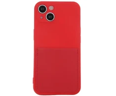 Dėklas Fusion Accessories Fusion Card Case protect silicone case for Apple iPhone 11 red