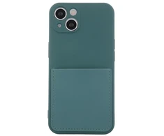 Fusion Accessories Fusion Card Case silikoninis dėklas skirtas Samsung A236 Galaxy A23 5G žalias