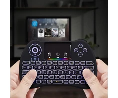 Fusion Accessories Fusion compact Belaidė klaviatūra su jutikliniu kilimėliu and colorful backlit for Android | iOS | TV | PC