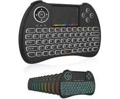 Fusion Accessories Fusion compact Belaidė klaviatūra su jutikliniu kilimėliu and colorful backlit for Android | iOS | TV | PC