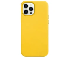 Dėklas Fusion Accessories Fusion eco leather case for Apple iPhone 12 | 12 Pro yellow
