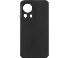 Dėklas Fusion Accessories Fusion elegance fibre protect silicone case for Xiaomi 13 Lite juodas