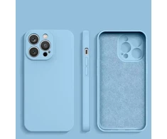Dėklas Fusion Accessories Fusion elegance fibre protect silicone case for Samsung S911B Galaxy S23 5G light mėlynas