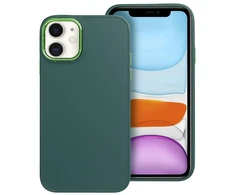 Dėklas Fusion Accessories Fusion Frame back case silicone for Apple iPhone 15 Pro Max žalias