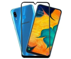 Fusion Accessories Fusion Full Glue 5D grūdintas stiklas, visiškai uždengtas rėmeliu Samsung A105 Galaxy A10 Juodas