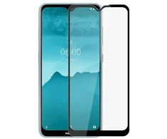 Fusion Accessories Fusion Full Glue 5D Tempered Glass Full Coveraged with Frame Nokia 2.3 Juodas