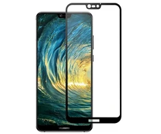 Fusion Accessories Fusion Full Glue 5D grūdintas stiklas, visiškai uždengtas rėmeliu Huawei P20 Lite Juodas