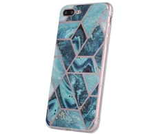 Dėklas Fusion Accessories Fusion Geometric Marble silicone case For Apple iPhone 11 Pro mėlynas