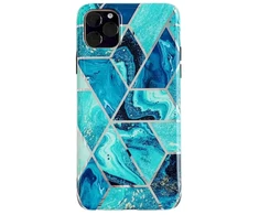 Dėklas Fusion Accessories "Geometric Marble Case iPhone 12 Pro Max" Žalias