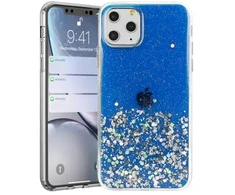Dėklas Fusion Accessories Fusion glue glitter back case silicone for Apple iPhone 13 Pro mėlynas