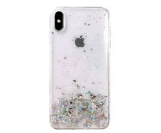 Fusion Accessories Fusion Glue Glitter Back Case Silikoninis dėklas For Apple iPhone 12 Pro Max Transparent