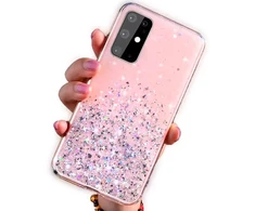 Fusion Accessories Fusion Glue Glitter Back Case Silikoninis dėklas For Apple iPhone 12 Pro Max Rožinė