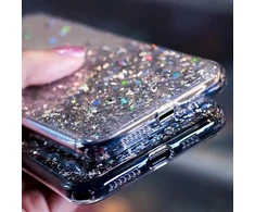 Dėklas Fusion Accessories Fusion glue glitter back case silicone for Samsung A326 Galaxy A32 5G mėlynas