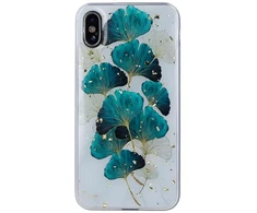 Dėklas Fusion Accessories Fusion Gold Glam Leaves silicone case for Samsung A556 Galaxy A55 5G