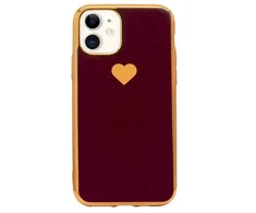 Fusion Accessories Fusion Heart Case Silikoninis dėklas For Apple iPhone 11 Pro Raudona