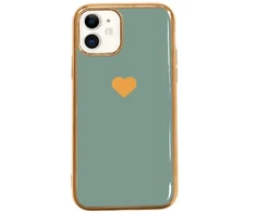 Dėklas Fusion Accessories "Heart Case iPhone 11 Pro" Žalias