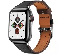 Išmaniojo laikrodžio Apple odinis dirželis, Juodos spalvos, 38/40mm