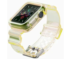 Fusion Accessories Fusion Light Set silikoninė laikrodžio apyrankė Apple Watch 38mm | 40mm | 41mm geltona