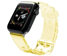 Fusion Accessories Fusion Light silikoninė laikrodžio apyrankė Apple Watch 42mm | 44mm | 45mm geltona