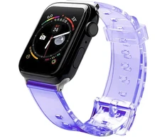 Fusion Accessories Fusion Light silikoninė laikrodžio apyrankė Apple Watch 38mm | 40mm | 41mm violetinė