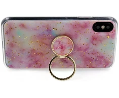 Dėklas Fusion Accessories "Marble Ring Back Case Apple iPhone 11 Pro" Rožinė