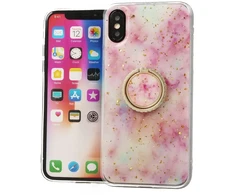 Dėklas Fusion Accessories "Marble Ring Back Case Apple iPhone 11 Pro" Rožinė