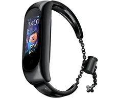 Fusion Accessories Fusion Metal Bracelet band for Xiaomi Mi Band 3 | 4 | 5 | 6 juodas