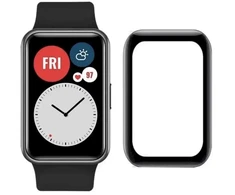 Fusion Accessories Fusion Nano 9H grūdintas stiklas pilnai uždengtas Huawei Watch Fit juodas