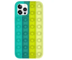 Dėklas Fusion Accessories Fusion Pop it silicone case for Apple iPhone 12 Pro Max yellow - žalias