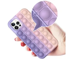 Dėklas Fusion Accessories Fusion Pop it silicone case for Apple iPhone 12 Pro Max yellow - žalias