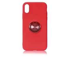 Dėklas Fusion Accessories Fusion ring slicone case with magnet for Apple iPhone 12 Pro Max red