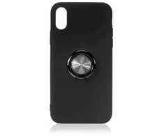 Dėklas Fusion Accessories Fusion ring slicone case with magnet for Apple iPhone 12 Pro Max juodas