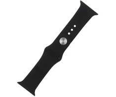 Fusion Accessories Silikoninis išmaniojo laikrodžio dirželis Apple Watch (38/40/41 mm) | Silikonas | juodas