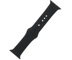 Fusion Accessories Silikoninis išmaniojo laikrodžio dirželis Apple Watch (38/40/41 mm) | Silikonas | juodas