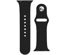 Fusion Accessories išmaniojo laikrodžio dirželis Apple Watch 2/3/4/5/6/7/8/SE/Ultra (42/44/45/49 mm) | Silikonas | juodas