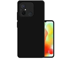 Fusion Accessories "Soft Matte Back Silikoninis dėklas Xiaomi Redmi 12C" Juodas