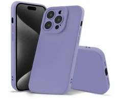 Dėklas Fusion Accessories Fusion Softy protect silicone case for Apple iPhone 15 Plus violetinė
