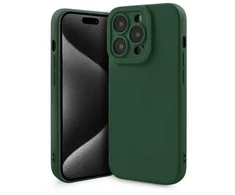 Dėklas Fusion Accessories Fusion Softy protect silicone case for Apple iPhone 15 Plus žalias