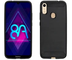 Fusion Accessories Fusion Trust Back silikoninis dėklas, skirtas Huawei Y6S | Honor 8A | Y6 Prime 2019 juodas