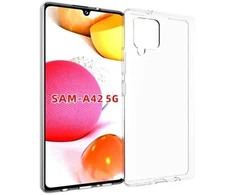 Fusion Accessories Fusion Ultra galinis dėklas 1 mm apsauginis silikoninis dėklas, skirtas Samsung Galaxy A42 5G skaidrus