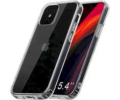 Fusion Accessories Fusion Ultra galinis dėklas 2 mm apsauginis silikoninis dėklas, skirtas Apple iPhone 12 Mini Transparent