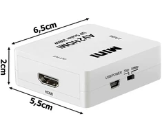 Fusion Accessories Fusion vaizdo signalo konverteris RCA į HDMI (+Audio) baltas