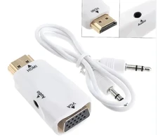 Fusion Accessories HDMI to VGA + audio Baltas