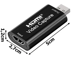 Fusion Accessories Fusion video signal converter from HDMI to USB (image capture) juodas