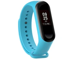 Fusion Accessories Wave išmanusis laikrodis su dirželiu, skirtas Xiaomi Mi Band 3/4 | mėlynas