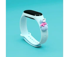 Fusion Accessories Fusion Xmas Bear band for Xiaomi Mi Band 5 | Mi Band 6 light mėlynas