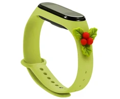 Fusion Accessories Fusion Xmas Mistletoe band for Xiaomi Mi Band 5 | Mi Band 6 žalias